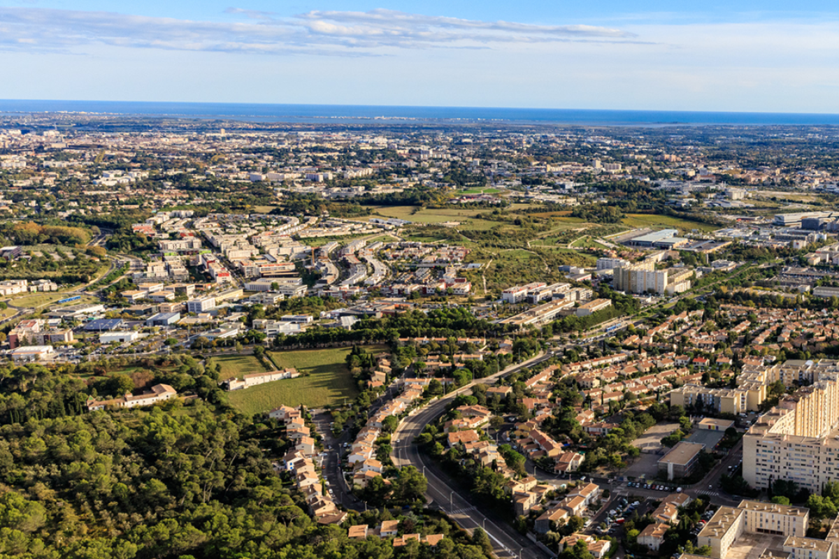 photo aérienne Montpellier
